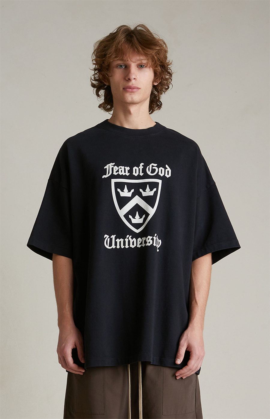 Fear of God Essentials Black Heavy Crew Neck T-Shirt - Image 2