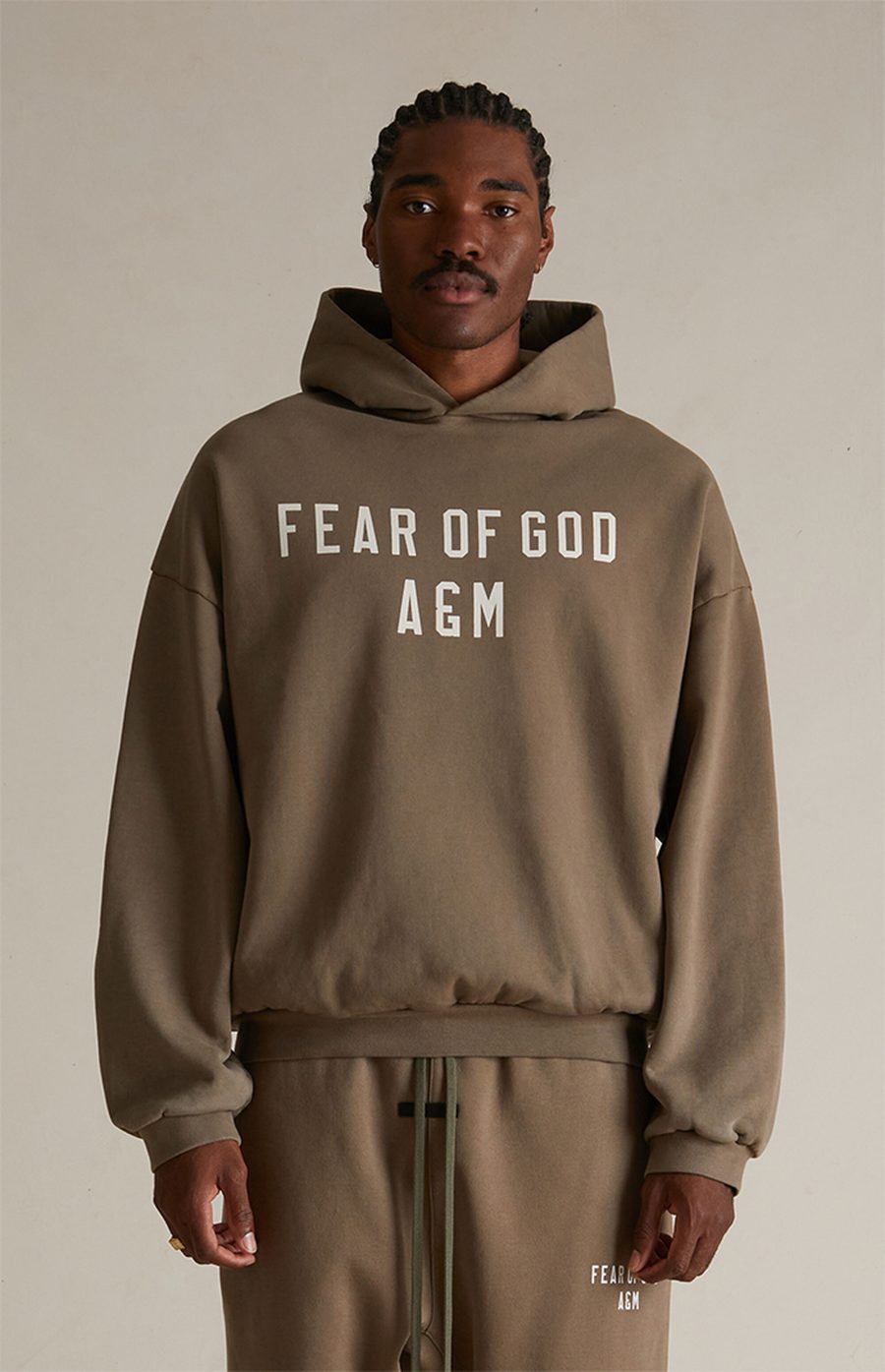 Fear of God Essentials Military Heavy Fleece Hoodie - Image 2