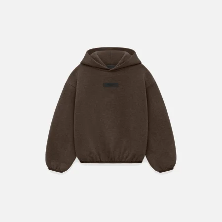 KIDS ESSENTIALS HOODIE - HEATHER WOOD
